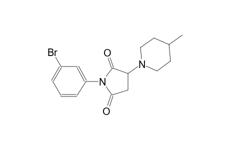 1-(3-bromophenyl)-3-(4-methyl-1-piperidinyl)-2,5-pyrrolidinedione