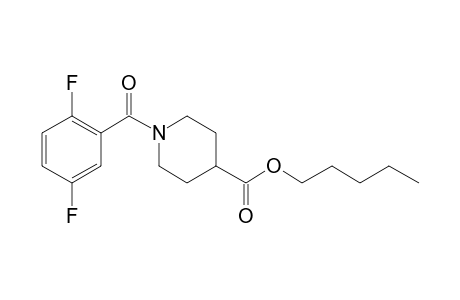 Isonipecotic acid, N-(2,5-difluorobenzoyl)-, pentyl ester