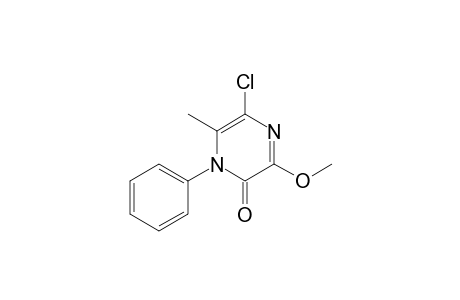5-Chloranyl-3-methoxy-6-methyl-1-phenyl-pyrazin-2-one