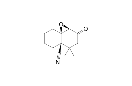 (1aR*,4aS*,8aR*)-4,4-Dimethyl-2-oxooctahydro-4aH-naphtho[1,8a-b]oxirane-4a-carbonitrile