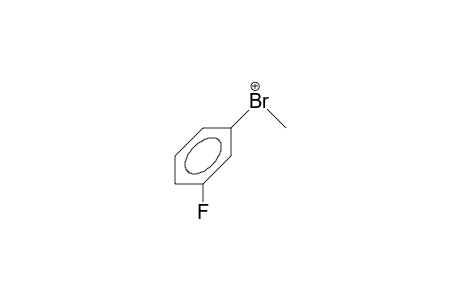 Methyl-M-fluoro-phenyl-bromonium cation