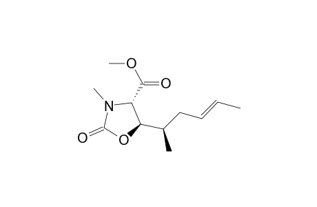 (4S,5R)-2-keto-3-methyl-5-[(E,1R)-1-methylpent-3-enyl]oxazolidine-4-carboxylic acid methyl ester