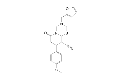 2H,6H-pyrido[2,1-b][1,3,5]thiadiazine-9-carbonitrile, 3-(2-furanylmethyl)-3,4,7,8-tetrahydro-8-[4-(methylthio)phenyl]-6-oxo-