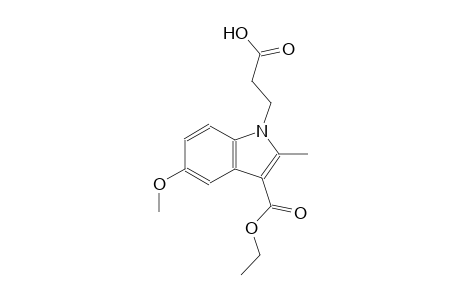 1H-indole-1-propanoic acid, 3-(ethoxycarbonyl)-5-methoxy-2-methyl-