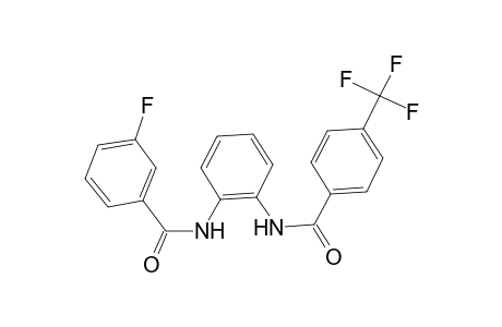 3-Fluoro-N-(2-{[4-(trifluoromethyl)benzoyl]amino}phenyl)benzamide