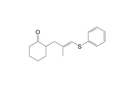 2-[(2E)-2-methyl-3-(phenylsulfanyl)-2-propenyl]cyclohexanone