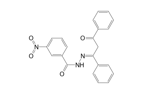 3-Nitro-N-[(Z)-(3-oxidanylidene-1,3-diphenyl-propylidene)amino]benzamide