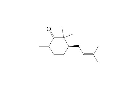 Cyclohexanone, 2,2,6-trimethyl(3-methyl-2-butenyl)-, (3R)-