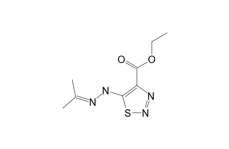 4-ETHOXYCARBONYL-5-ISOPROPYLIDENEHYDRAZINO-1,2,3-THIADIAZOLE