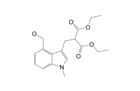ETHYL-2-[(4-HYDROXYMETHYL-1-METHYL-3-INDOLYL)-METHYL]-MALONATE