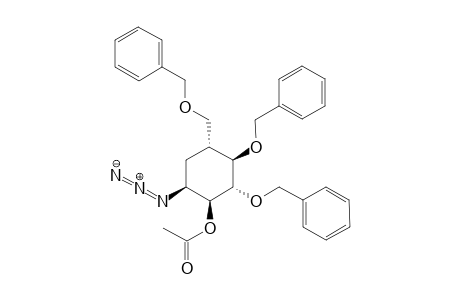 (1R,2R,3S,4S,6R)-3-O-Acetyl-4-azido-1,2-di-O-benzyl-6-[(benzyloxy)methyl]-1,2,3-cyclohexanetriol