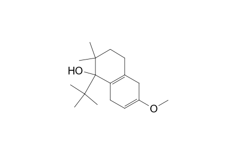 1-Naphthalenol, 1-(1,1-dimethylethyl)-1,2,3,4,5,8-hexahydro-6-methoxy-2,2-dimethyl-