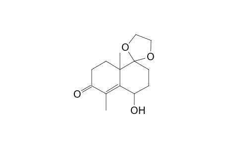 2,6-Dimethyl-7-(ethylenedioxy)-10-hydroxybicyclo[4.4.0]dec-1-en-3-one