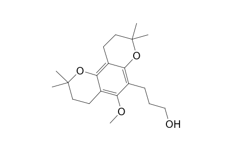 2H,8H-Benzo[1,2-b:3,4-b']dipyran-6-propanol, 3,4,9,10-tetrahydro-5-methoxy-2,2,8,8-tetramethyl-