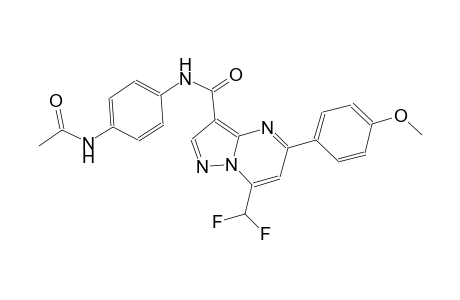 N-[4-(acetylamino)phenyl]-7-(difluoromethyl)-5-(4-methoxyphenyl)pyrazolo[1,5-a]pyrimidine-3-carboxamide