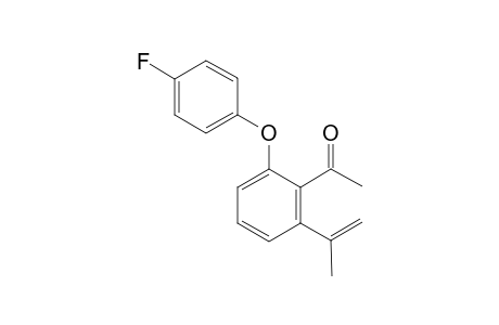 1-[2-(4-fluorophenoxy)-6-isopropenylphenyl]ethanone