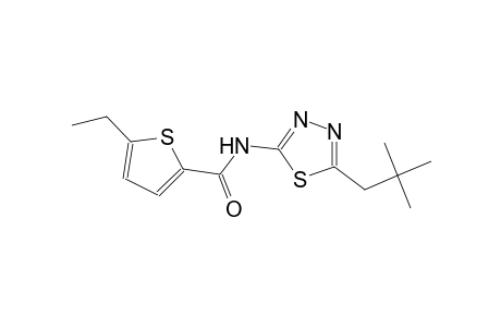 5-ethyl-N-(5-neopentyl-1,3,4-thiadiazol-2-yl)-2-thiophenecarboxamide