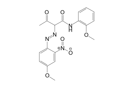 4-Methoxy-2-nitroaniline -> acetoacetic arylide-2-methoxyanilide