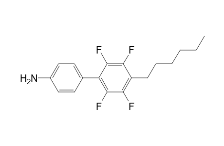 4-(2,3,5,6-tetrafluoro-4-hexyl-phenyl)aniline