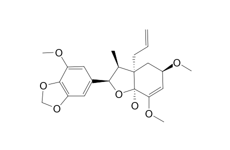 REL-(7S,8S,1'R,2'S)-2'-HYDROXY-3,4-METHYLENEDIOXY-5,3',5'-TRIMETHOXY-DELTA(1,3,5,3',8')-8.1',7.O.2'-NEOLIGNAN