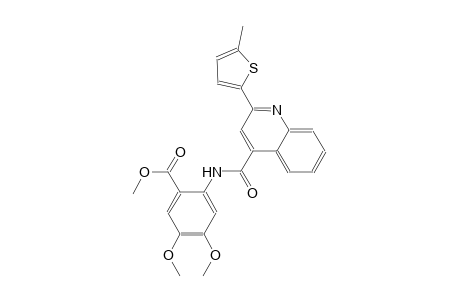methyl 4,5-dimethoxy-2-({[2-(5-methyl-2-thienyl)-4-quinolinyl]carbonyl}amino)benzoate
