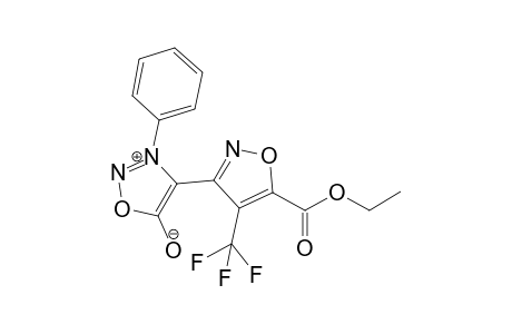 3-(Phenyl)-4-[4'-trifluoromethyl-5'-(ethoxycarbonyl)oxazol-3'-yl]sydnone