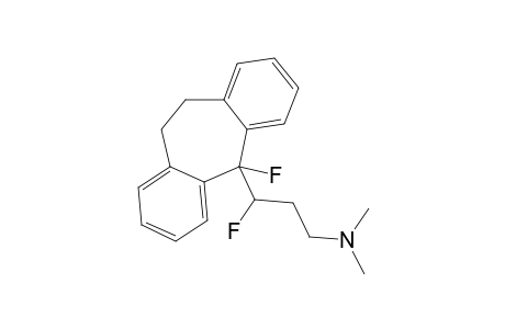 3-(10,11-DIHYDRO-5-FLUORO-5H-DIBENZO-[A,D]-CYCLOHEPTEN-5-YL)-3-FLUORO-1-N,N-DIMETHYLPROPANAMINE