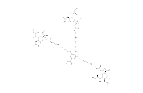 #18;METHYL-3,4,5-TRI-[8-[2-(METHYL-5-ACETAMIDO-3,5-DIDEOXY-2-THI-D-GLYCERO-ALPHA-D-GALACTO-2-NONULO-PYRANOSID)-ACETAMIDO]-3,6-DIOXAOCTYLOXY]-BENZOATE;CMPND-#19