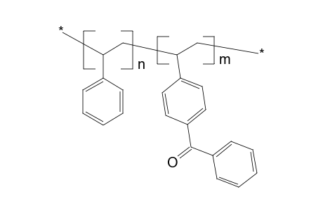 Styrene-p-vinylbenzophenone copolymer (approx. 20 mol-% vbp units)