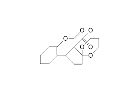 6-Methoxycarbonyl-8-oxa-tricyclo(7.4.0.0/2,6/)trideca-1(9),3-diene-5,7-dione 5-(propane-1,3-diyl) ketal
