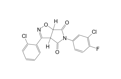 (3aR,6aS)-5-(3-chloro-4-fluorophenyl)-3-(2-chlorophenyl)-3aH-pyrrolo[3,4-d]isoxazole-4,6(5H,6aH)-dione