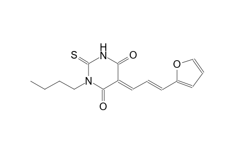 (5E)-1-butyl-5-[(2E)-3-(2-furyl)-2-propenylidene]-2-thioxodihydro-4,6(1H,5H)-pyrimidinedione