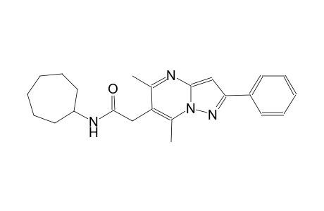 pyrazolo[1,5-a]pyrimidine-6-acetamide, N-cycloheptyl-5,7-dimethyl-2-phenyl-