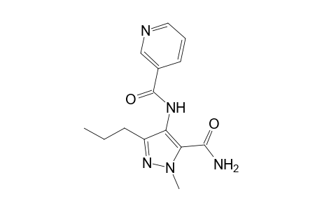 N-(5-aminocarbonyl-1-methyl-3-propyl-pyrazol-4-yl)pyridine-3-carboxamide