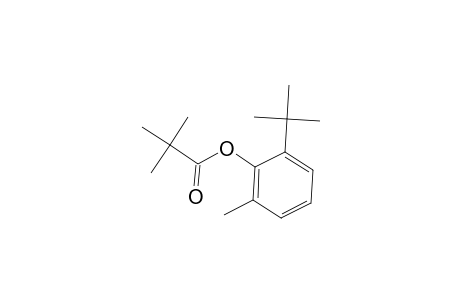 Propanoic acid, 2,2-dimethyl-, 2-(1,1-dimethylethyl)-6-methylphenyl ester