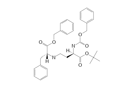 TERT.-BUTYL-2(S)-[(BENZYLOXYCARBONYL)-AMINO]-4-[[2-PHENYL-1(S)-(BENZYLOXYCARBONYL)-ETHYL]-AMINO]-BUTYRATE