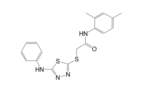 2-[(5-anilino-1,3,4-thiadiazol-2-yl)sulfanyl]-N-(2,4-dimethylphenyl)acetamide