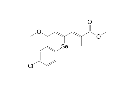 (2E,4Z)-4-[(4-chlorophenyl)seleno]-6-methoxy-2-methyl-hexa-2,4-dienoic acid methyl ester