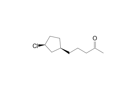 2-Pentanone, 5-(3-chlorocyclopentyl)-, cis-
