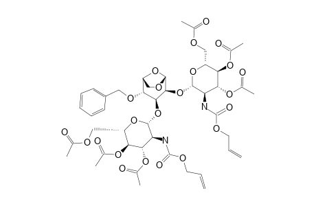 2,3-DI-O-(3,4,6-TRI-O-ACETYL-2-ALLYLOXYCARBONYLAMINO-2-DESOXY-BETA-D-GLUCO-PYRANOSYL)-1,6-ANHYDRO-4-O-BENZYL-BETA-D-MANNOPYRANOSE