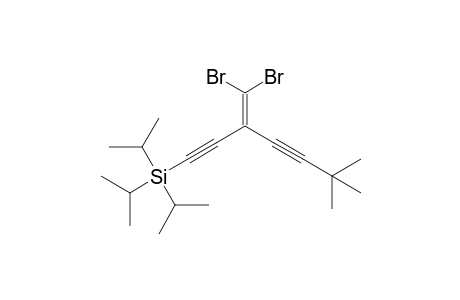 2,2-Dimethyl-5-(dibromomethylidene)-7-(tri-isopropylsilyl)hepta-3,6-diyne