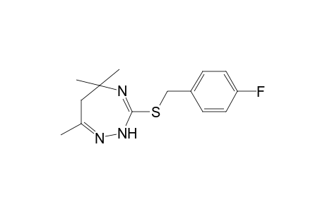 2H-1,2,4-triazepine, 3-[[(4-fluorophenyl)methyl]thio]-5,6-dihydro-5,5,7-trimethyl-