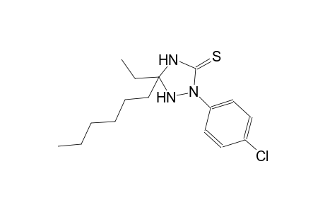 2-(4-chlorophenyl)-5-ethyl-5-hexyl-1,2,4-triazolidine-3-thione