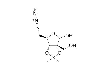 5-Azido-5-deoxy-2-C-hydroxymethyl-2,3-O-isopropylidene-D-ribofuranose