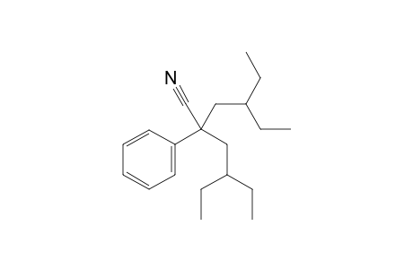 4-Ethyl-2-(2-ethylbutyl)-2-phenylhexanenitrile