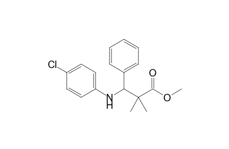 Methyl 2,2-dimethyl-3-[(4-chlorophenyl)amino]-3-phenylpropanoate