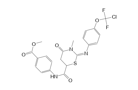 benzoic acid, 4-[[[(2E)-2-[[4-(chlorodifluoromethoxy)phenyl]imino]tetrahydro-3-methyl-4-oxo-2H-1,3-thiazin-6-