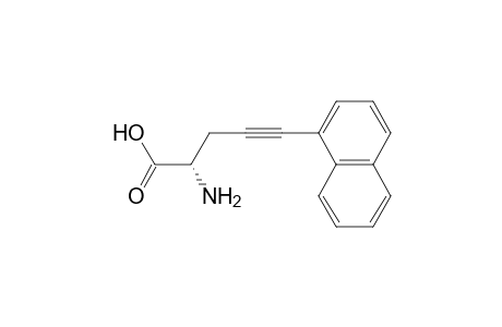 (S)-2-Amino-5-[naphth-1-yl]pent-4-ynoic acid
