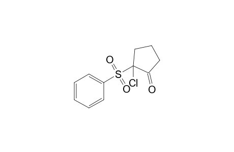 2-Chloro-2-phenylsulfonylcyclopentan-1-one