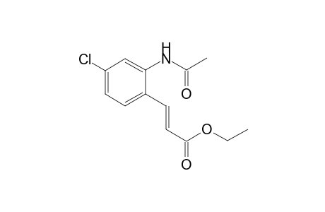 (E)-Ethyl 3-(2-acetamido-4-chlorophenyl)acrylate